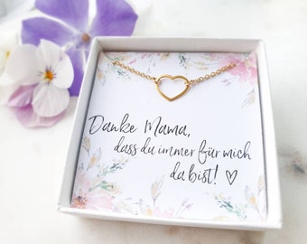 ARMBAND Mama Danke Muttertag Herz Silber Rosegold Gold