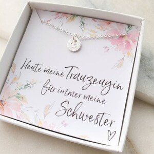 Trauzeugin Armband • SCHWESTER • Hochzeit • Geschenk •  Danke  •  Braut • Armkette • personalisiertes Armband • Initialenarmband • Gravur