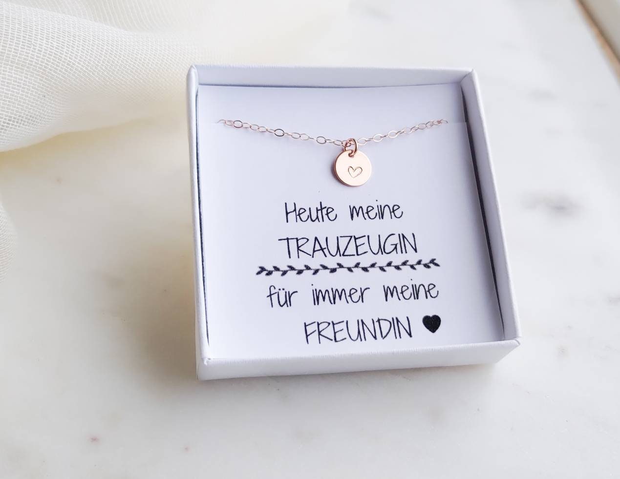 Trauzeugin Geschenk – Kompakter Make-up-Spiegel In Roségold Mit Gravur, 65 Mm