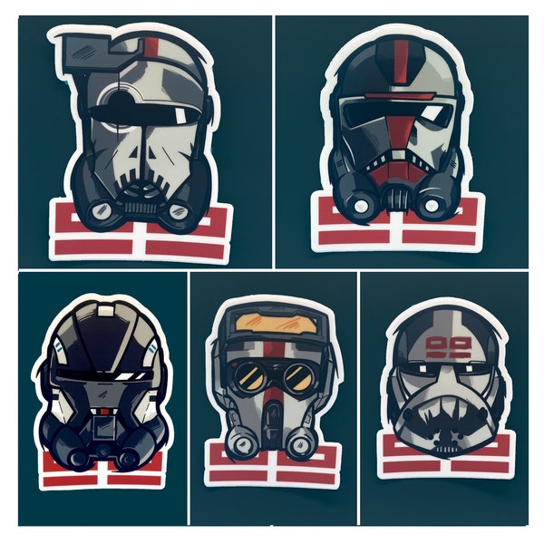 スターウォーズ クローン ステッカー パック - 不良品 クローン / ビニール ステッカー / ラップトップ ステッカー / ハイドロフラスク ステッカー / ステッカー パック / 車用ステッカー