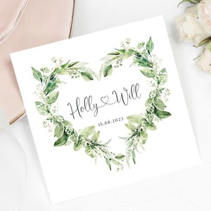 Personalised Floral Wedding Card, Congratulations Wedding Card