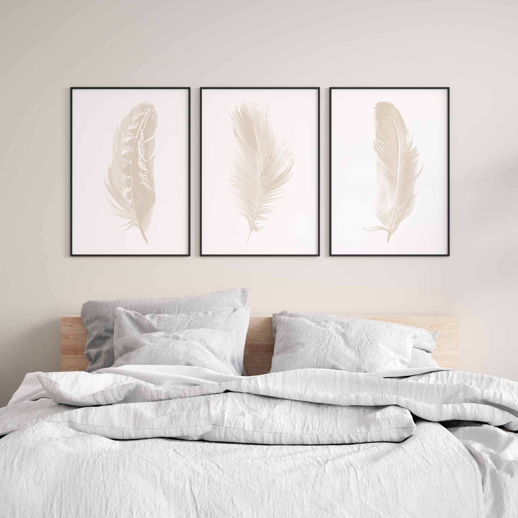 Cream Wall Art Wall Print Set of 3 Champagne Wall Art Etsy