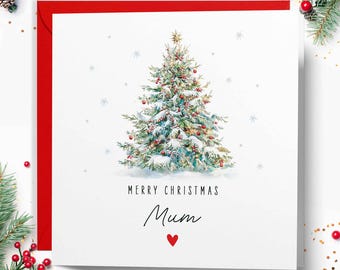 Christmas Card for Mum, Merry Christmas Mum