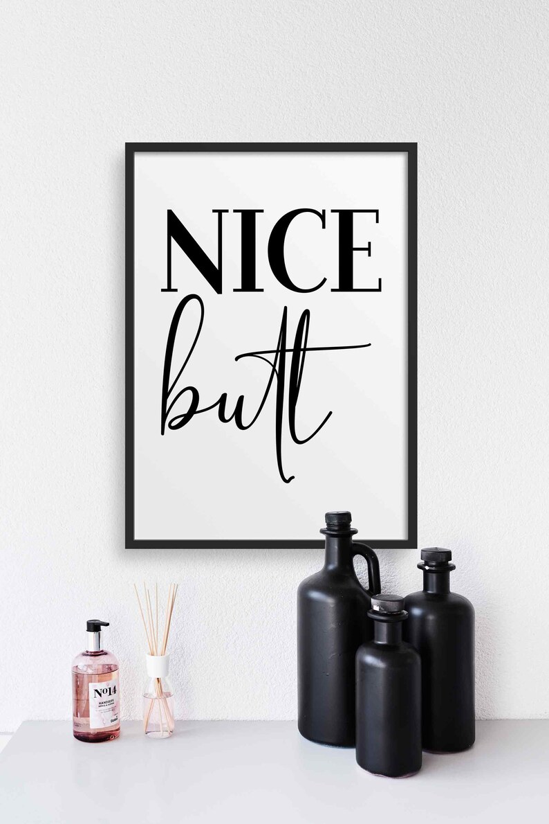 Nice Butt Print Bathroom Print Wall Art Funny Print Etsy Nice Butt Print Bathroom Print Wall Art Funny Print Etsy