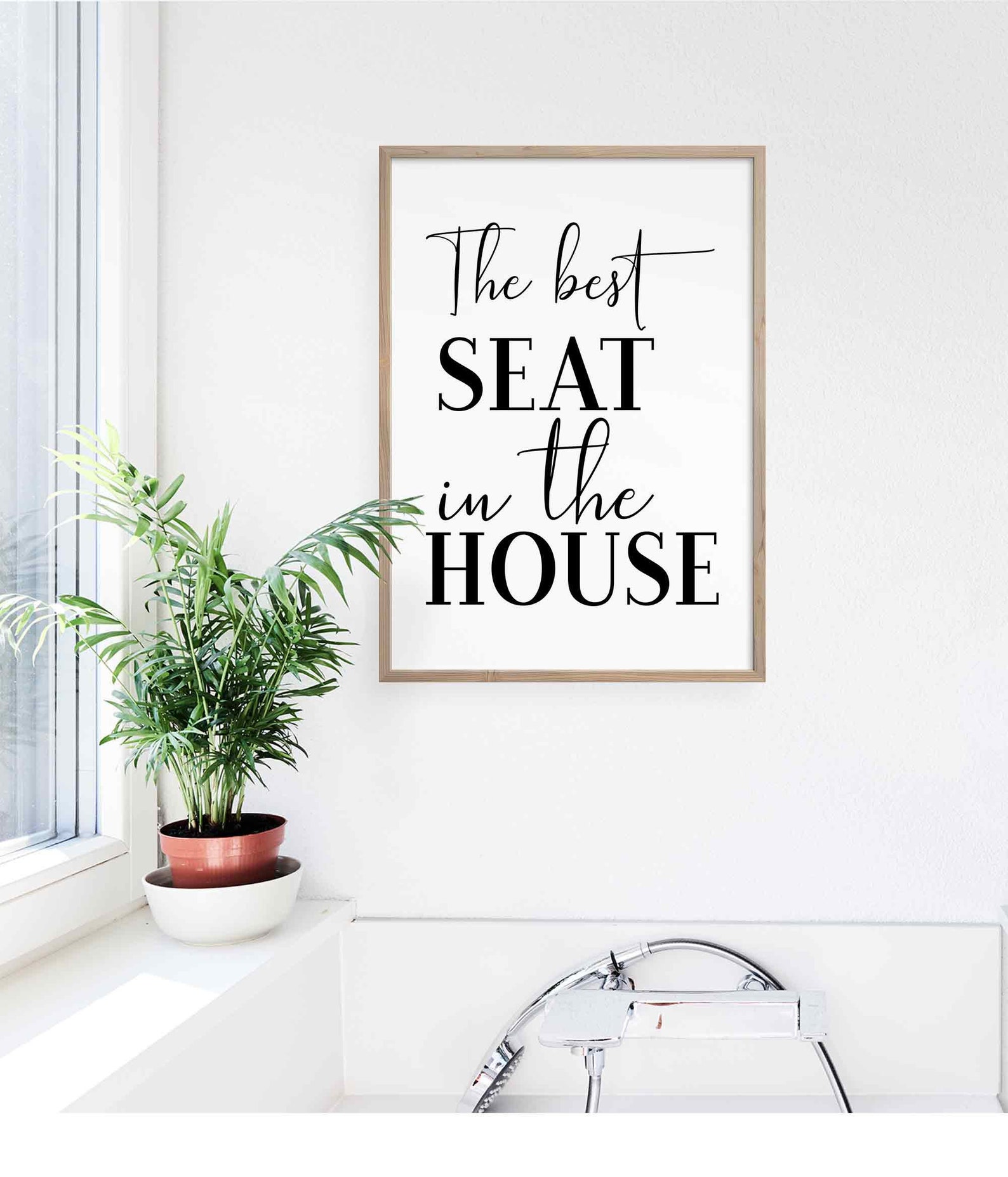 The Best Seat in the House Bathroom Prints Home Decor Etsy UK