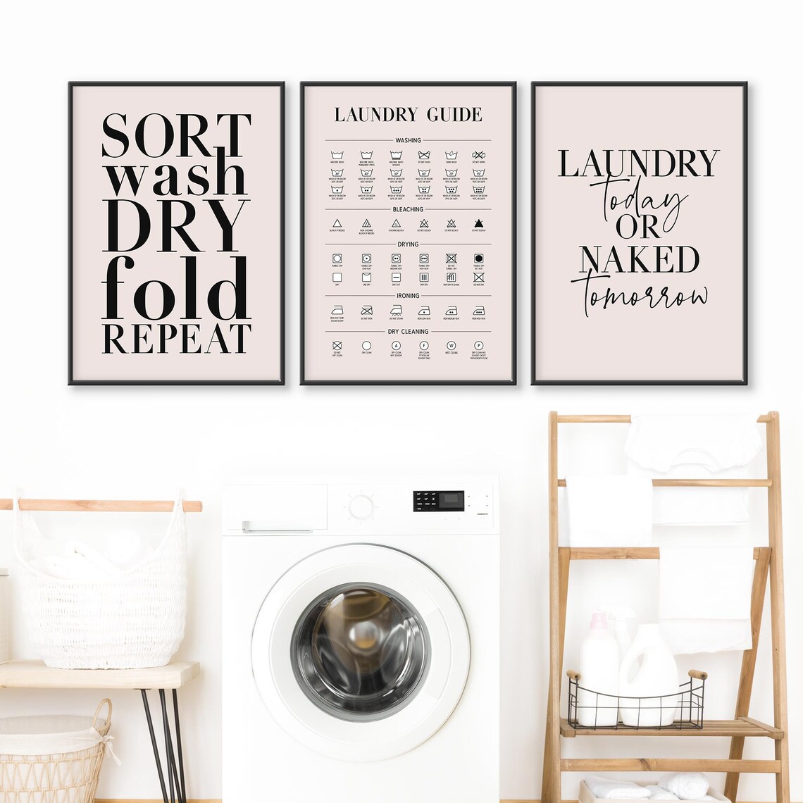 Utility Room Set of 3 Prints Utility Room Prints Home Etsy UK