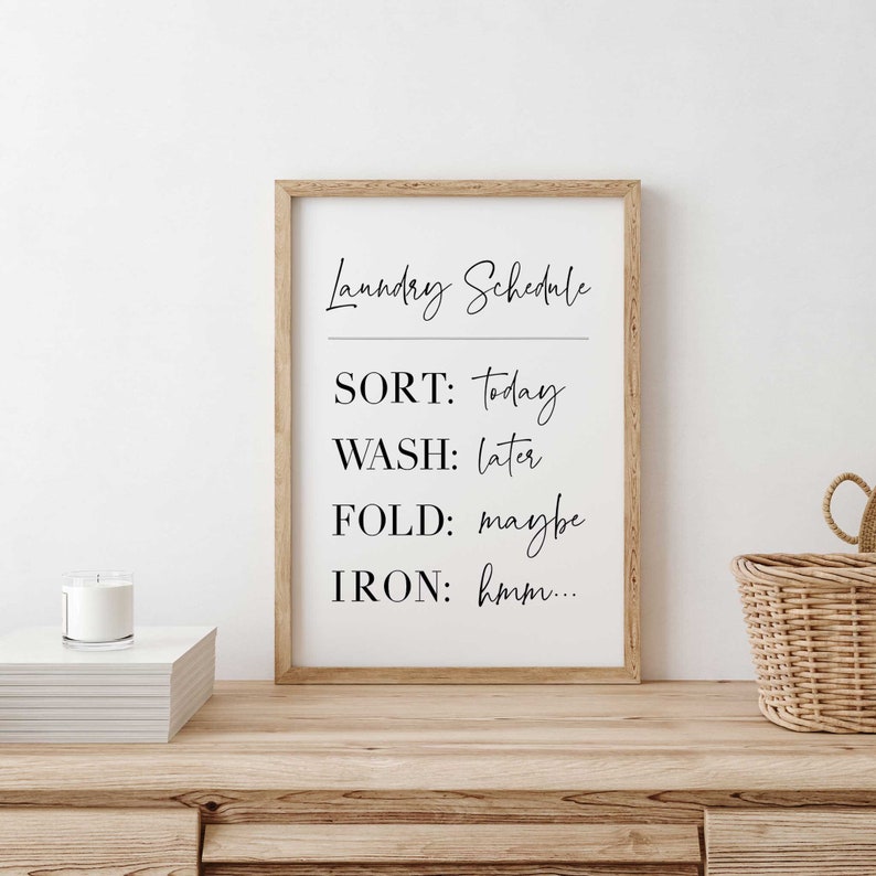 Funny Laundry Room Print Utility Room Decor Home Decor | Etsy