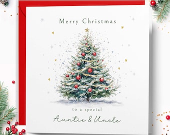 Auntie and Uncle Christmas Card