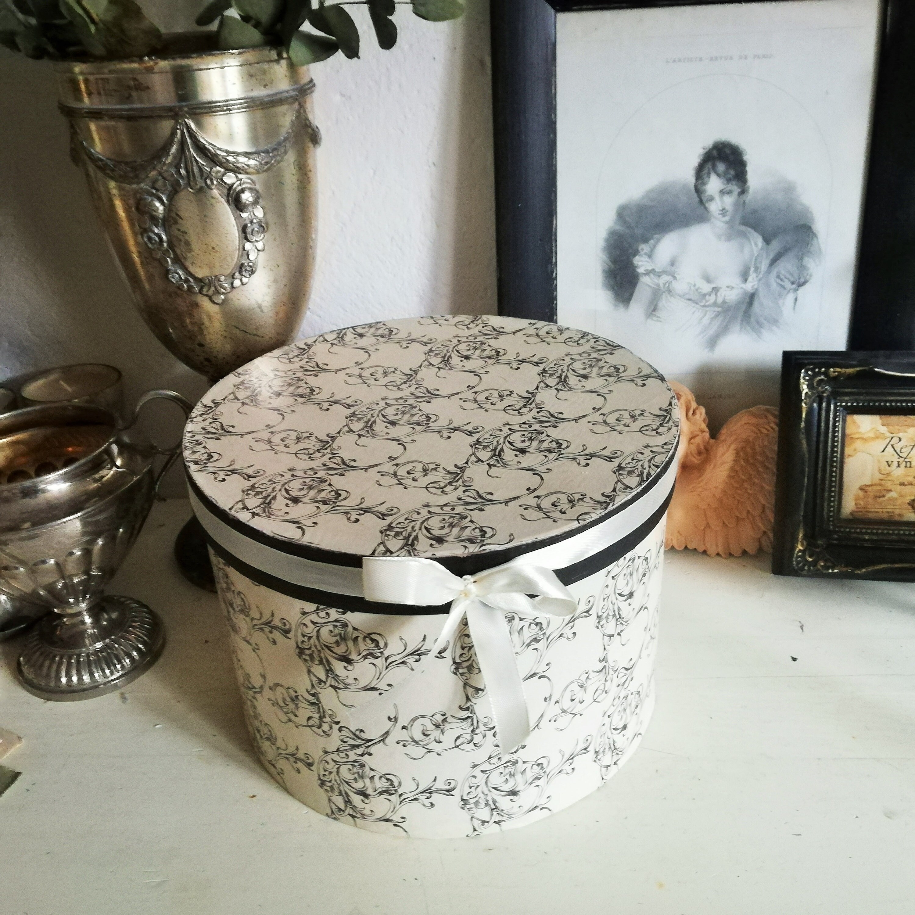 Hübsche Hutschachtel Pappschachtel Aufbewahrungsbox mit | Etsy