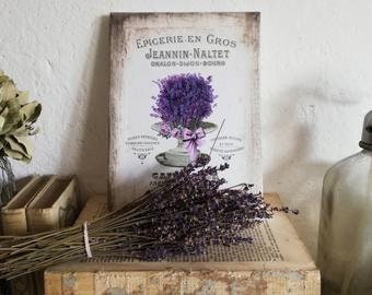 dekorative kleine Collage "Lavendeltraum" im Shabby-Style  in 2 Motivvarianten zur Auswahl Lavendelfreunde Geschenk Einzug Muttertag Einzug