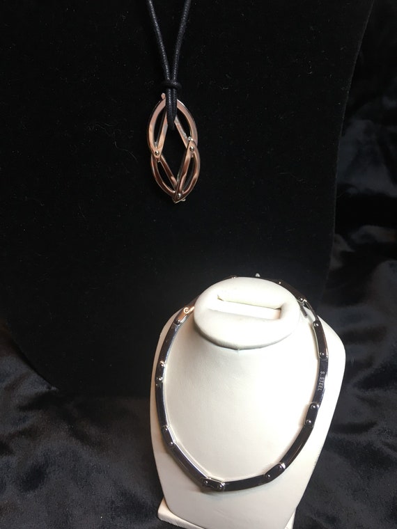 Beautiful celtic inspired stainless steel pendant 