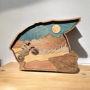 Dirt Bike Helmet, Adventure Decor, Outdoor Enthusiast Gift, Motorcross Helmet