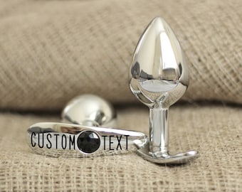 Plug anal personnalisé. Plug personnalisé bijou sextoy anal. Gode anal en métal mature bdsm. débutant petite taille. Vente en gros cadeau adulte bien-être du cul