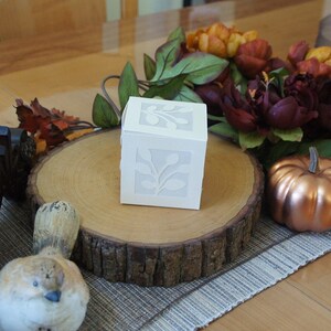 Leaf Bid Box Template - SVG Cut files for Cricut or Silhouette Cameo