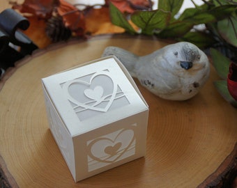 Infinity Heart Gift Box Template  - Adjustable Cut files for Cricut or Silhouette Cameo.