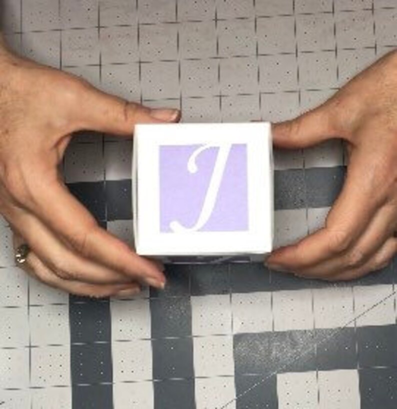 Small Alphabet Boxes A to Z Baby Shower Centerpiece Template Etsy