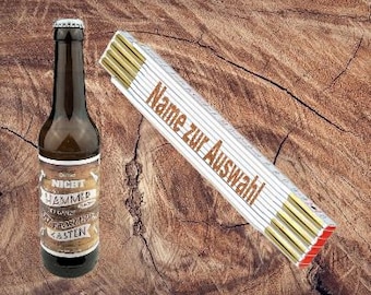 Artisan Gift Beer Folding Rule Real Guys Father's Day Birthday