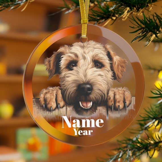 Soft coated wheaten terrier christmas ornament Clearance