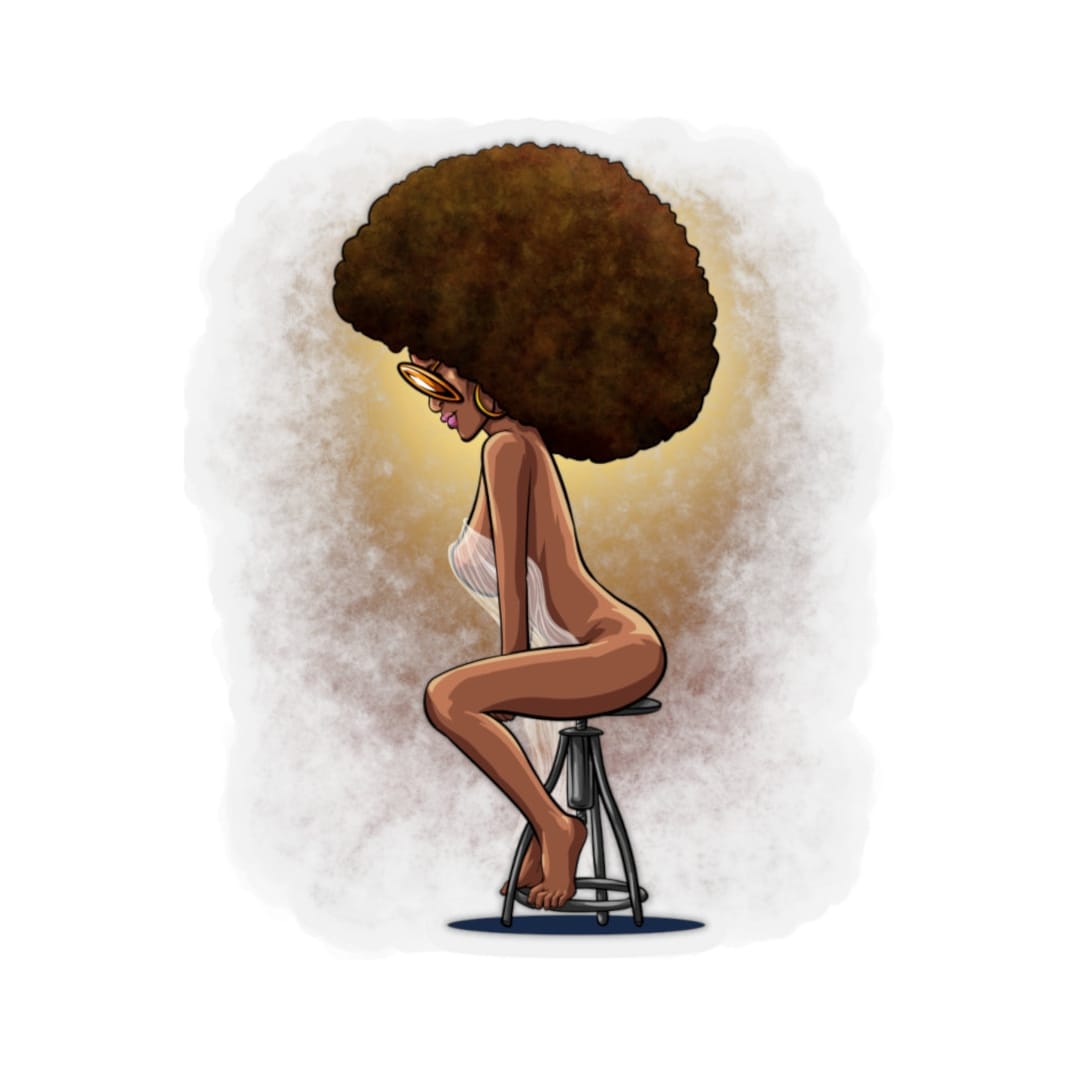 She is Diva Black Girl Stickernude Art Naked - Etsy