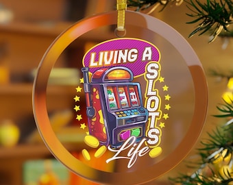 Slot Machine Ornament, Slot Jackpot Winner, Slots Ornament, Slot Machine Gifts, Gambling Gifts, Slot Machine Lucky Christmas Ornament Vegas