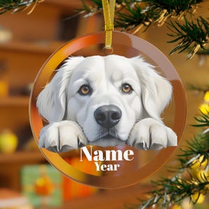 White Labrador Retriever Ornament, Labrador Retriever Dog Gifts, Retriever Memorial, Labrador Mama, Retriever Dad, Labrador Christmas Custom
