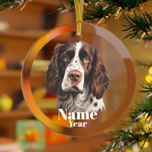 English Springer Spaniel Ornament, English Springer Spaniel Dog Gifts, Springer Memorial,  English Springer Mama, English Springer Christmas
