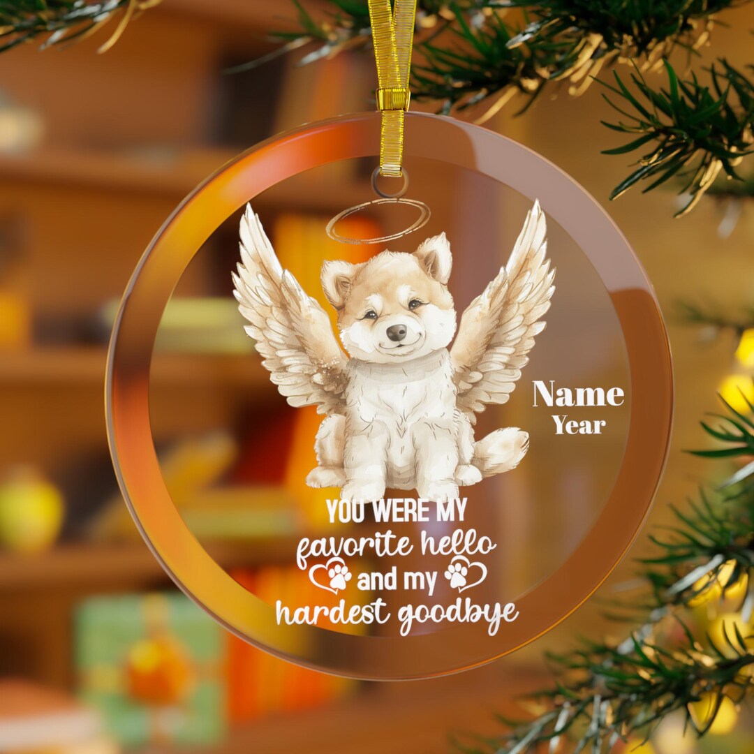 Personalized Akita Dog Memorial Suncatcher - 6" Pet Loss Remembrance Ornament With Name, Sympathy Gift