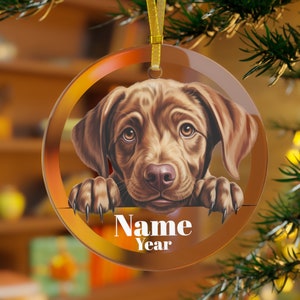 Chocolate Labrador Retriever Ornament, Labrador Retriever Dog Gifts, Retriever Memorial, Labrador Mama, Retriever Dad, Labrador Christmas