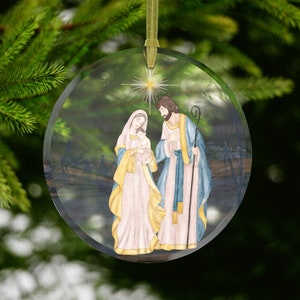 3 weise Männer Weise Männer Krippe Ornament, Krippe Weihnachten Ornament, 3 Könige, Baby Jesus Ornament, Krippe, Christian Ornament, Stall, Mary