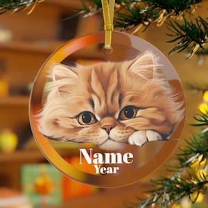 Persian Cat Ornament, Persian Cat Gifts, Persian Cat Christmas, Persian Mama, Persian Cat Dad, Persian Cat Memorial