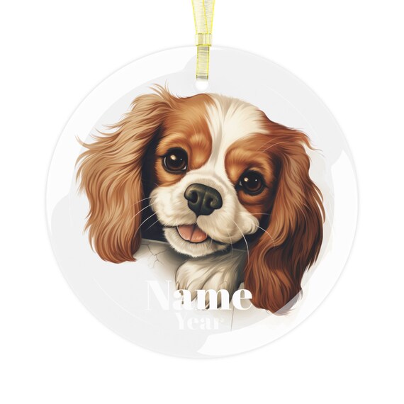 King charles cheap spaniel ornaments