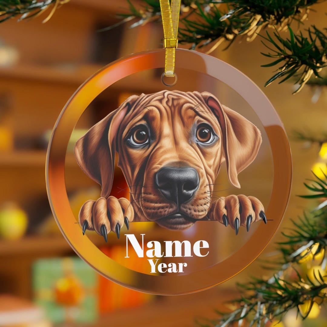 Rhodesian Ridgeback Ornament, Rhodesian Ridgeback Dog Gifts, Rhodesian ...