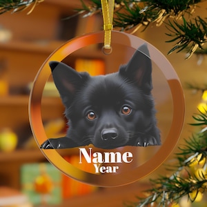Ozdoba Schipperke, Pies Schipperke, Prezent Schipperke, Czarny Pies Diabeł, Mama Schipperke, Tata Spits, Mały Pies Kapitan, Pies Spitzke, Moorke