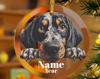 Bluetick Ornament, Bluetick Hound Dog,  Bluetick Gift, Bluetick Mama, Bluetick Dad, Bluetick Hound Dog Christmas, Bluetick Coonhound Dog