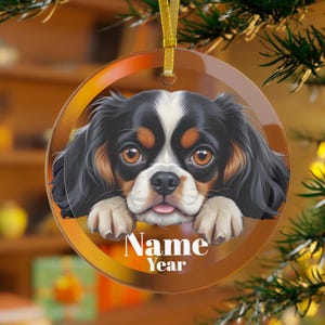 English Toy Spaniel Ornament, English Toy Spaniel Dog, Toy Spaniel Gift, Spaniel Mama, Spaniel Dad, Spaniel Christmas, King Charles Spaniel