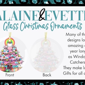 a picture of a christmas tree and a christmas ornament