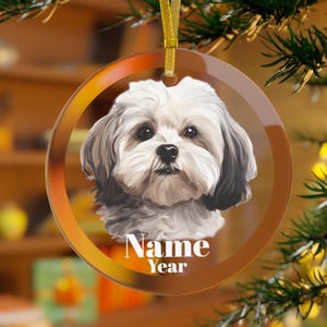 Maltese Ornament, Maltese Dog Gifts, Maltese Memorial, Maltese Mama, Maltese Dad, Maltese Christmas, Maltese Dog, Holiday Maltese