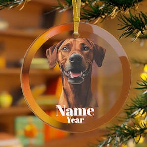 Rhodesian Ridgeback Ornament, Rhodesian Ridgeback Dog Gifts, Rhodesian Ridgeback Memorial, Rhodesian Ridgeback Mama, Rhodesian Dog Christmas