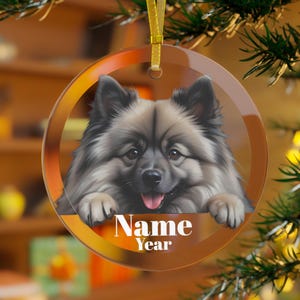Keeshond Ornament, Kees Dog, Keeshond Gift, Keeshond Memorial, Kees Mama,Christmas, Dutch Barge Dog, Smiling Dutchman,German Spitz,Wolfspitz