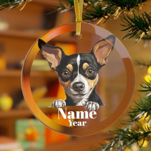 Rat Terrier Ornament, Rat Terrier Dog, Rat Terrier Gifts, Rat Terrier Memorial, Rattie Mama, Rat Terrier Dad, RT Dog, Rattie Dog, Rat Dog