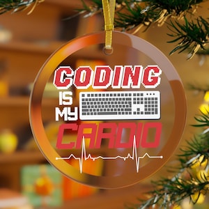 Adorno de programador, Navidad de programación, Codificación de datos, Programador informático, Procesamiento de datos, Programación de laboratorio, Programar es mi cardio, Regalo para programadores, Ejecutar código