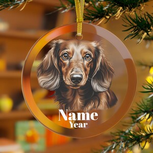 Dachshund Ornament, Dachshund Dog, Weiner Dog Ornament, Dachshund Gifts, Dachshund Memorial,Dachshund Mama,Dachshund Dad,Dachshund Christmas
