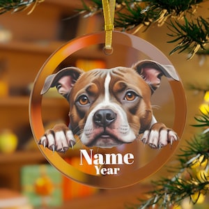 Staffordshire Bull Terrier Ornament, Stafford Dog, Staffordshire Gifts, Staffordshire Memorial,Staffy Mama,Christmas Stafford,Staffy,Staffie
