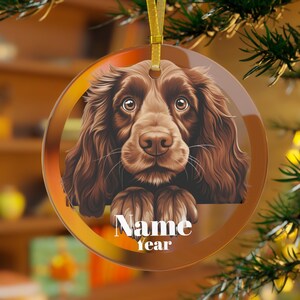 Field Spaniel Ornament, Field Spaniel Dog, Field Spaniel Gifts, Field Spaniel Memorial, Field Spaniel Mama,Spaniel Dad, Spaniel Christmas