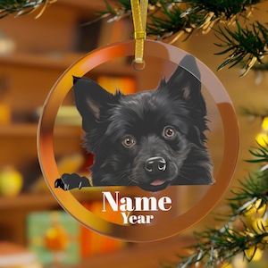 Ozdoba Schipperke, Pies Schipperke, Prezent Schipperke, Czarny Pies Diabeł, Mama Schipperke, Tata Spits, Mały Pies Kapitan, Pies Spitzke, Moorke