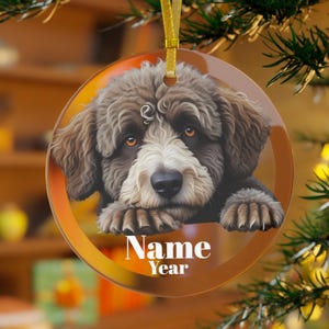 Spanish Water Dog Ornament, Spanish Water Dog, Spanish Water Dog Gifts, Spanish Water Memorial, Spanish Water Mama, Spanish Water Dad