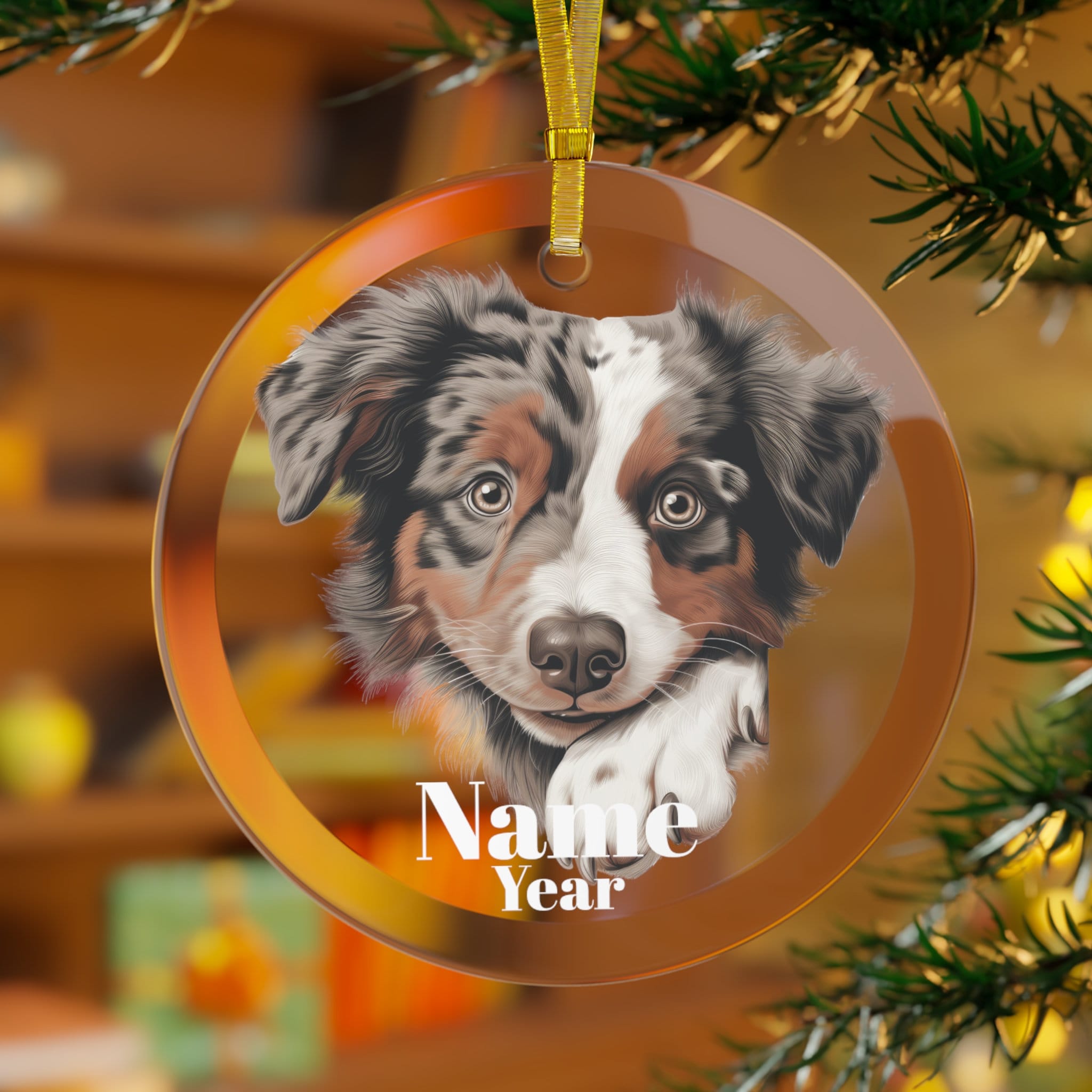 Australian shepherd sale ornaments