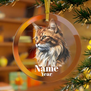 Somali Cat Ornament, Somali Cat Gifts, Somali Cat Christmas, Somali Mama, Somali Cat Dad, Somali Cat Memorial, Somali Kitten