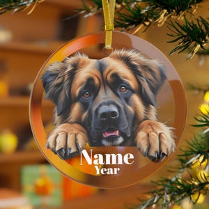 Leonberger Ornament,  Leo Dog, Leonberger Dog, Leonberger Gift, Leo Mama, Leonberger Mama, Leonberger Dad, Leonberger Christmas