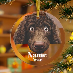 Irish Water Spaniel Ornament, Irish Water Spaniel Dog, Irish Spaniel Gifts, Spaniel Mama,Shannon Spaniel,Rat-Tail Spaniel, Whip-Tail Spaniel
